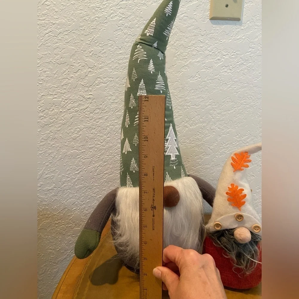 🩵 Lot of 2 Decorative Plush GNOMES Autumn Winter